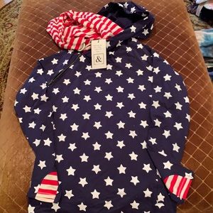 Ampersand Avenue & stars & stripes shirt NWT